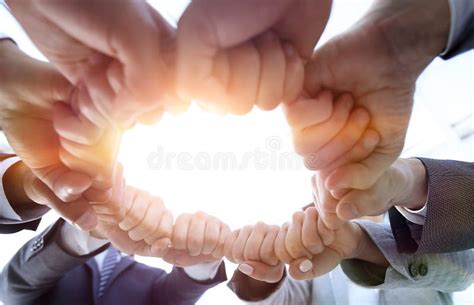 Group Of People Joined Their Hands Stock Photo Image Of Business