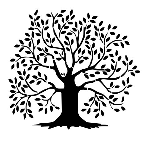 Black And White Tree Of Life Png Transparent Black And White Tree Of