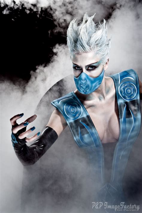 Very Sexy Airbrush Designs Marie Claude Bourbonnais As Frost From Mortal Kombat Collection