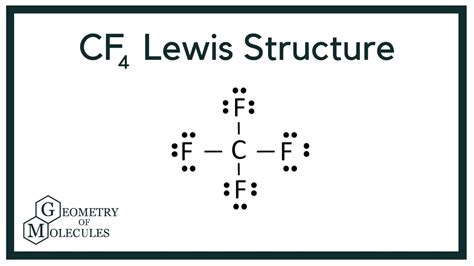 CF Lewis Structure Carbon Tetrafluoride YouTube
