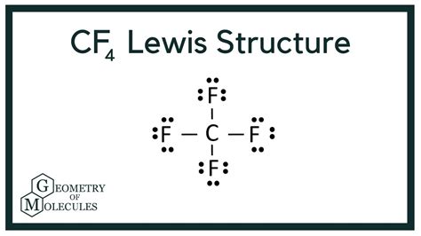 Cf Lewis Structure Carbon Tetrafluoride Youtube