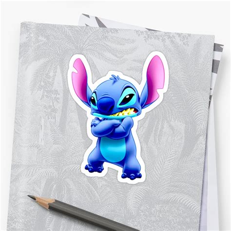 Angry Stitch Sticker By Thebonk Redbubble