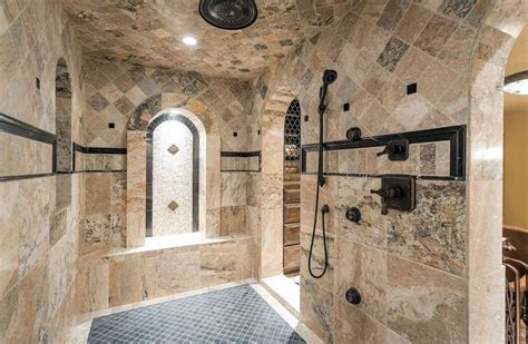 New technologies and designs have developed a way to incorporate the beauty of wood to more appropriate bathroom surface materials such as tiles. Travertine Shower Ideas (Bathroom Designs) - Designing Idea