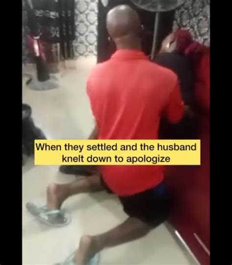 Husband Who Mocked His Wife After Beating Her Kneels To Beg For Forgiveness Video