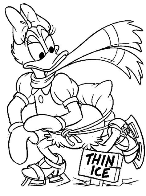 Dibujo Para Colorear Pato Margarita Dibujos Para Colorear De Donald Duck