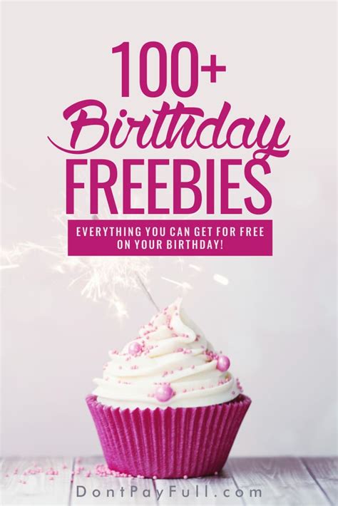 Check spelling or type a new query. 101 Birthday Freebies: Everything You Can Get for Free on ...