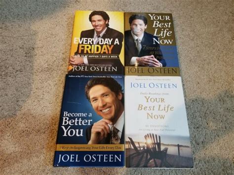 Joel Osteen 4 Book Lot Your Best Life Now Every Day A Friday And More