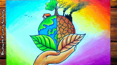 Save Environment Drawing Easy And Beautiful Youtube