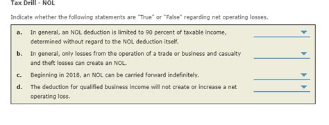 Solved Tax Drill Nol Indicate Whether The Following