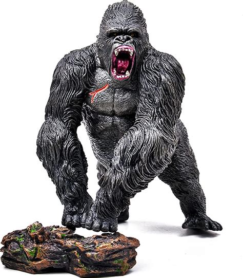 Gorilla King Kong Toys With Realistic Rock Action Figure