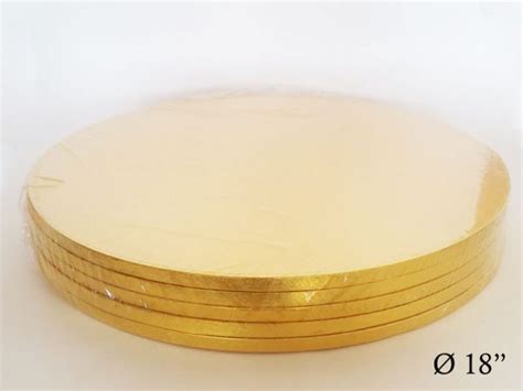 18″ Cake Drums Gold Round Bakery And Patisserie Products