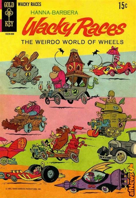 Wacky Races Vintage Comic Books Classic Cartoon Characters Retro