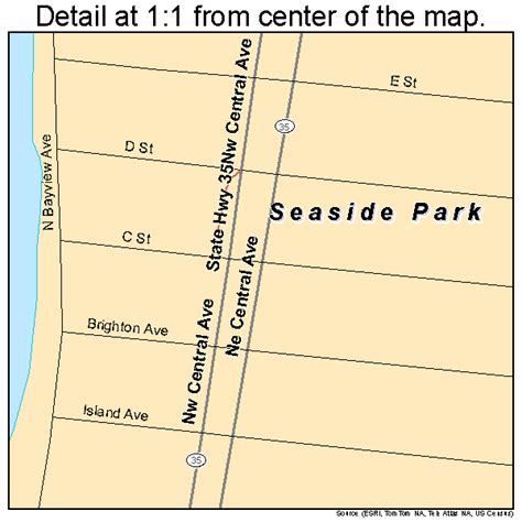 Seaside Park New Jersey Street Map 3466480