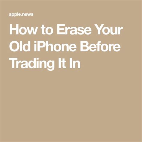 How To Erase Your Old Iphone Before Trading It In — Macrumors Iphone