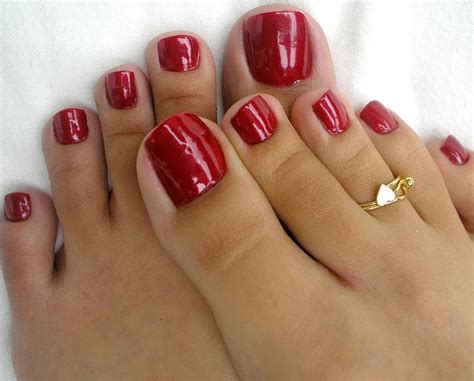 Red Toe Nails And Cute Toe Ring Nails Pinterest Ask Me Anything Classic And Pedicures