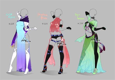 Outfit Design 328 330 Closed By Lotuslumino On Deviantart