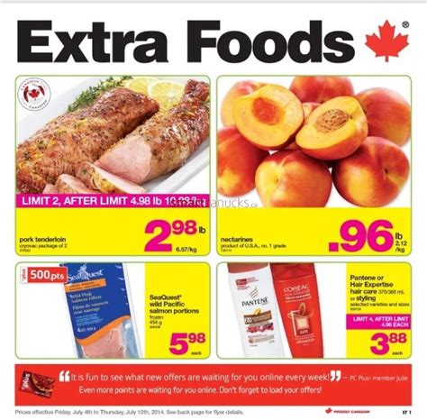 Extra Foods Weekly Flyer Bc Mb Sk July 4 To 10
