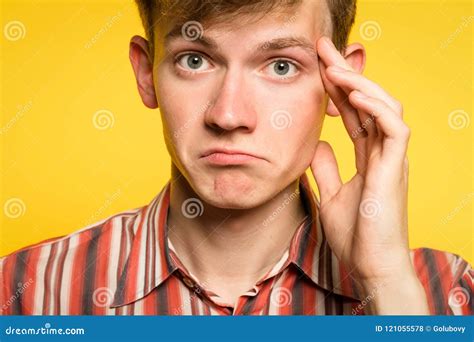Puzzled Confused Bewildered Pensive Man Thinking Stock Photo Image Of