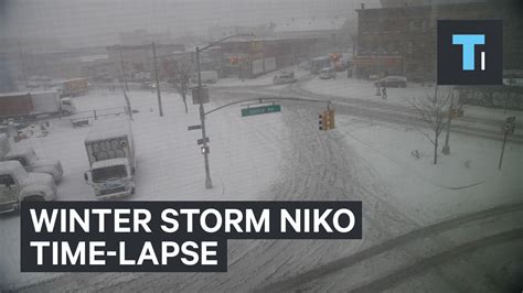 Watch 6 Hours Of Winter Storm Niko In Under One Minute Youtube