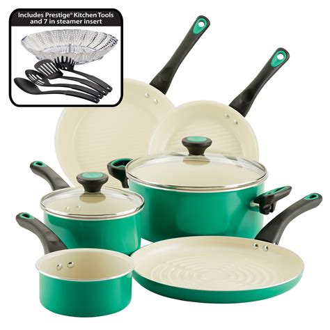 Go Healthy By Farberware 13 Piece Nonstick Pots And Pans Set Cookware