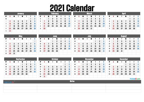 Download free printable 2021 yearly business calendar with week number and customize template as you like. Big 2021 Calendar