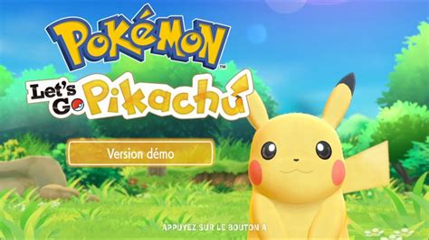 Pokémon Lets Go Pikachu Demo Gameplay Youtube
