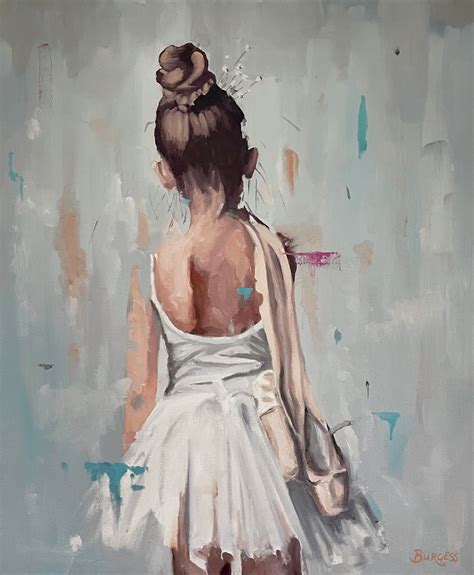 Ballerina Oil Painting On Canvas By Shaun Burgess Art2Arts