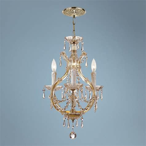 Maria Theresa Collection Gold Duo Mount Chandelier Chandelier