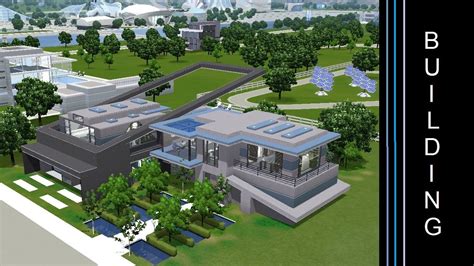 The Sims 4 Building A Futuristic House Suspended By T