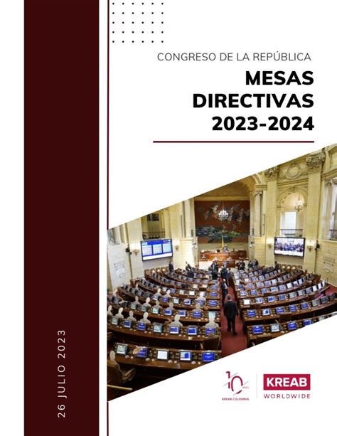 Congreso De La República Mesas Directivas 2023 2024 Bogotá