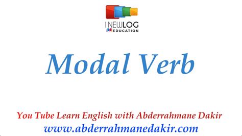 Learn about the usage of modal verbs and their alternative forms in english grammar with lingolia's online lesson. Modal verb | English Grammar for Arabic Speaker - YouTube