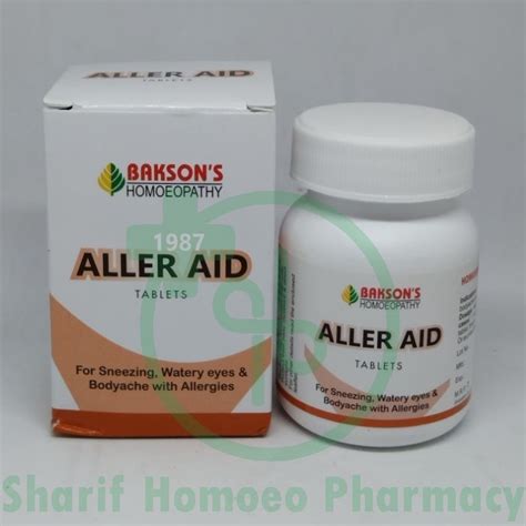 Baksons Aller Aid Tablet Sharif Homeo Pharmacy