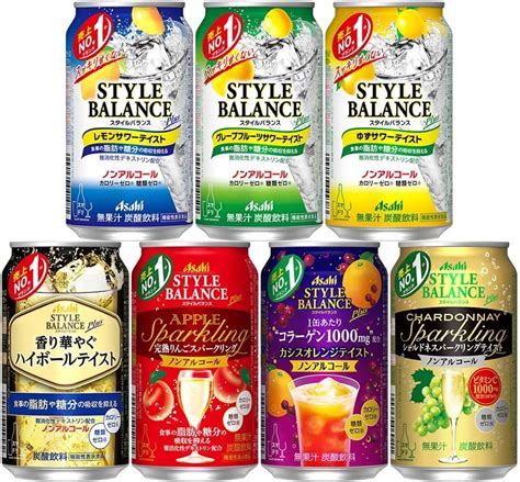 Jp Asahi Style Balance Sour 7 Type Drinking Comparison Set