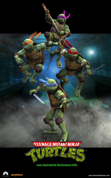 'the turtles origin is told' (the origin of the turtles is told by master splinter and the team fight and defeat the shredder). WHOA! : The New TMNT Movie Poster ...