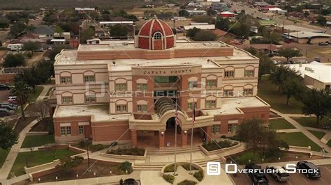 Overflightstock Zapata County Courthouse And Small Town Surroundings