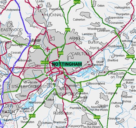 Maps Of Nottingham Uk