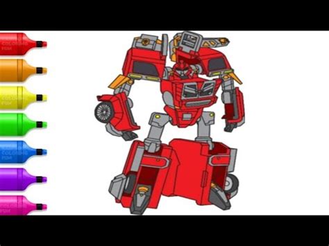 Siapa yang tidak mengenal robot? Contoh Gambar Gambar Mewarnai Robot Mini Force - KataUcap