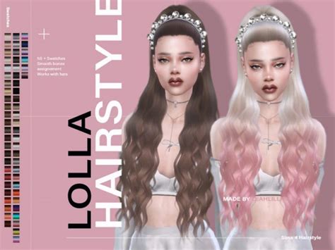 Sims 4 Hairs The Sims Resource Lolla Hair By Leah Lillith