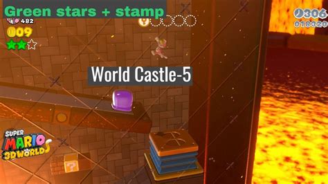 Super Mario 3d World World Castle 5 Trick Trap Tower Green Stars