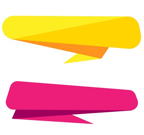 Yellow And Pink Banner Clipart Transparent Clipart World