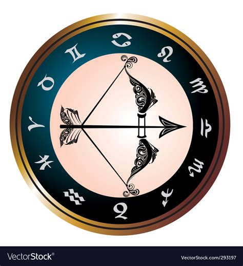 Zodiac Sign Of Sagittarius Royalty Free Vector Image