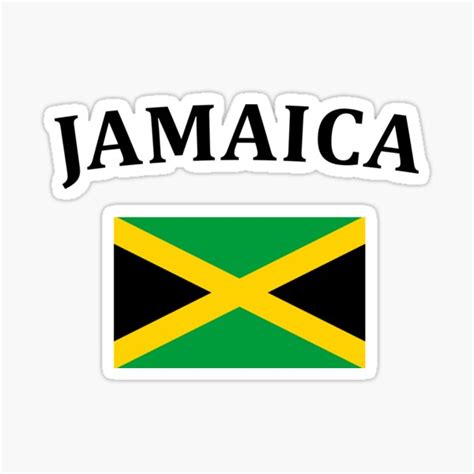jamaican flag jamaica sticker for sale by natalia art redbubble
