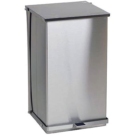 Stainless Steel Commercial Step On Trash Can 100 Qt C 100 Detecto
