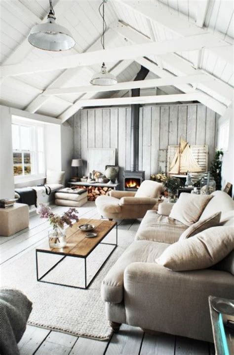 Living Rooms With Exposed Wooden Beams