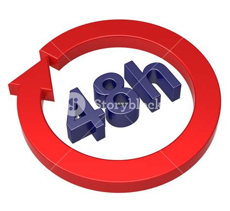 48 Hours Delivery Sign Royalty Free Stock Image Storyblocks