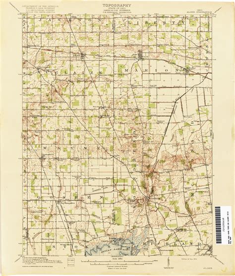Columbus Ohio Area Map Ohio Historical Topographic Maps Perry Castaa