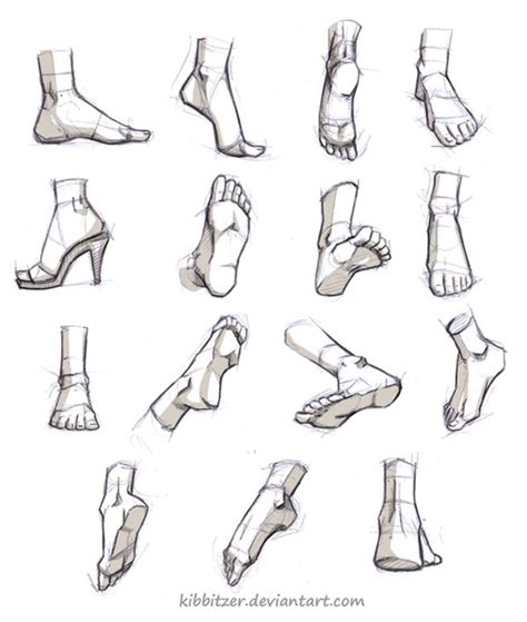 Feet Reference Drawing Drawing Reference Guide For Practice Drawing