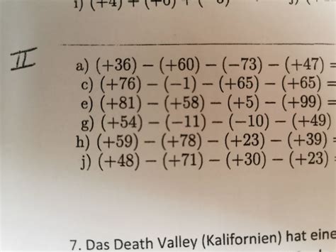 W Ste Ber Gewonnen Rechnen Mit Positiven Und Negativen Zahlen Klasse