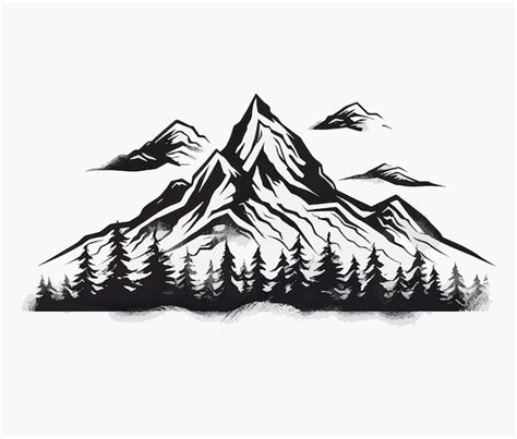 Premium Vector Mountain Landscape Vector Illustration