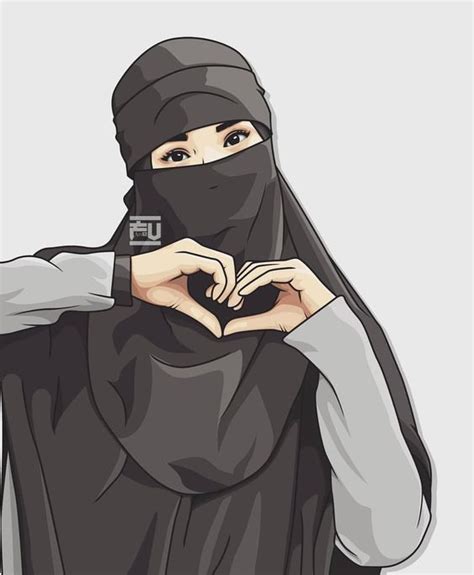 Pin By Heer On Hajib Cartoon Anime Muslimah Islamic Cartoon
